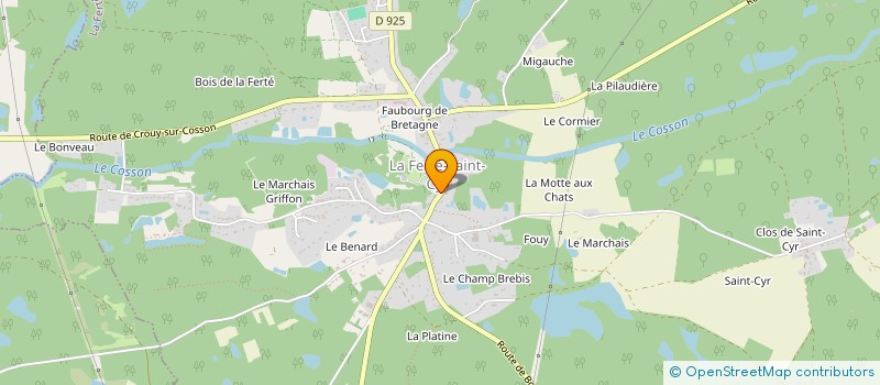 localisation de l'entreprise MADAME PRISCILLIA SANTOS  LA FERTE-SAINT-CYR