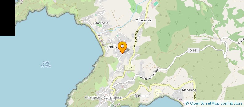 localisation de l'entreprise MADAME PRISCILLIA SAURA à CARGESE