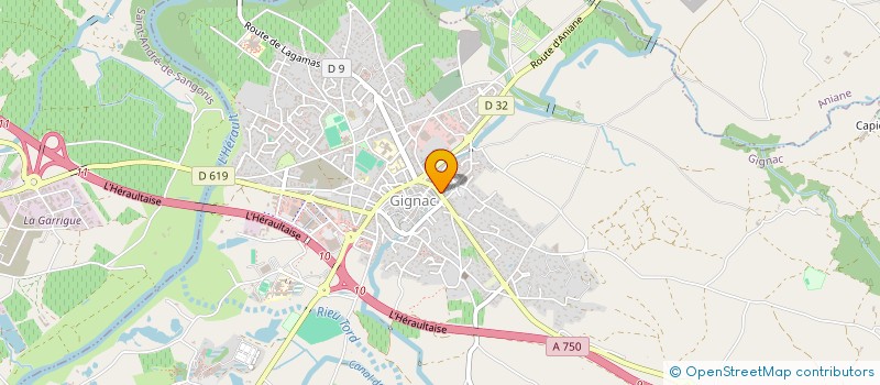 localisation de l'entreprise MADAME PRISCILLIA SUZANNE  GIGNAC