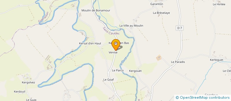 localisation de l'entreprise MADAME PRISCILLIA VANHOUTTE à SAINT-CARADEC