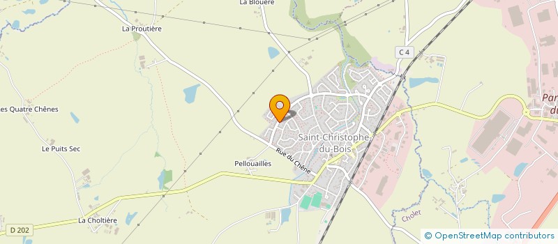 localisation de l'entreprise MADAME PRISCILLIA VINCENT  SAINT-CHRISTOPHE-DU-BOIS