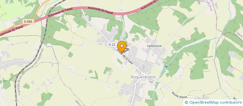 localisation de l'entreprise MADAME PRISCISLA SERVAN  ROQUESERIERE