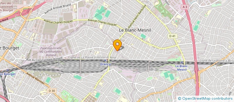 localisation de l'entreprise MADAME PRITHIKA PAVADE  LE BLANC-MESNIL