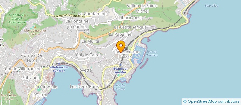 localisation de l'entreprise MADAME PROUTOROVA PROUTOROVA  BEAULIEU-SUR-MER