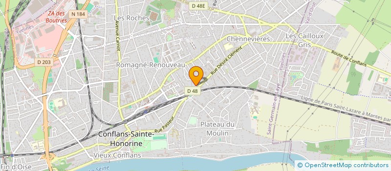 localisation de l'entreprise MADAME PRUDENCE BARROSO RODRIGUEZ  CONFLANS-SAINTE-HONORINE