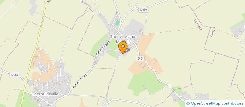 localisation de l'entreprise MADAME PRUDENCE COUILLARD  THEUVILLE-AUX-MAILLOTS