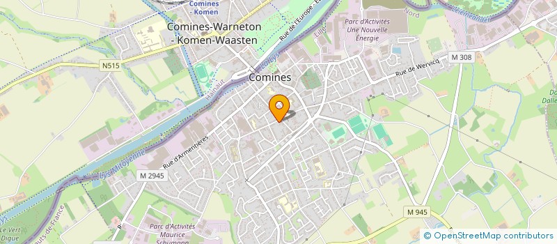 localisation de l'entreprise MADAME PRUDENCE DEVILLERS  COMINES