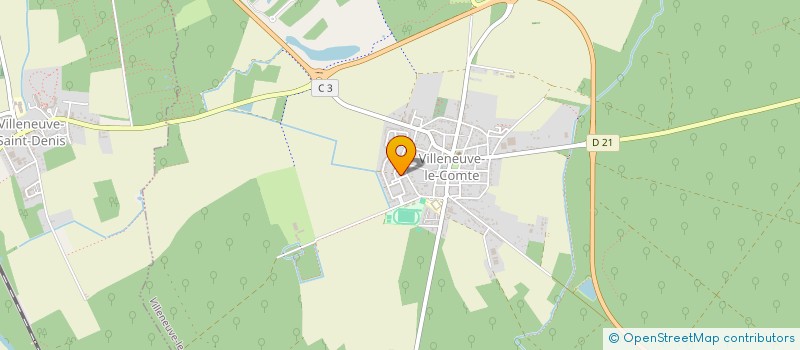 localisation de l'entreprise MADAME PRUDENCE PERRIET  VILLENEUVE-LE-COMTE