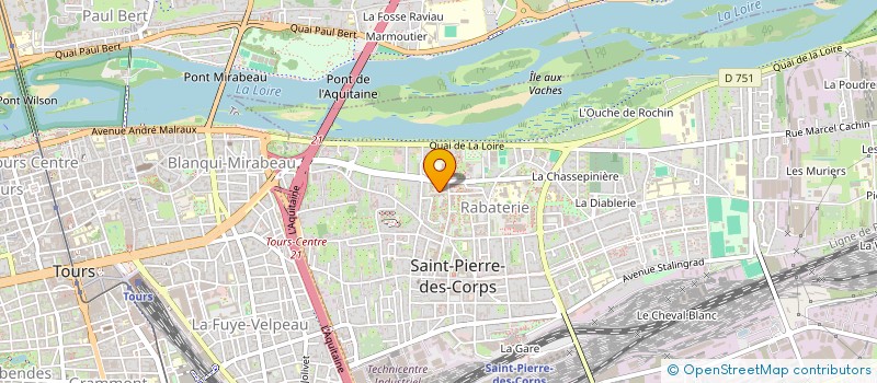 localisation de l'entreprise MADAME PRUNE CAUMON  SAINT-PIERRE-DES-CORPS