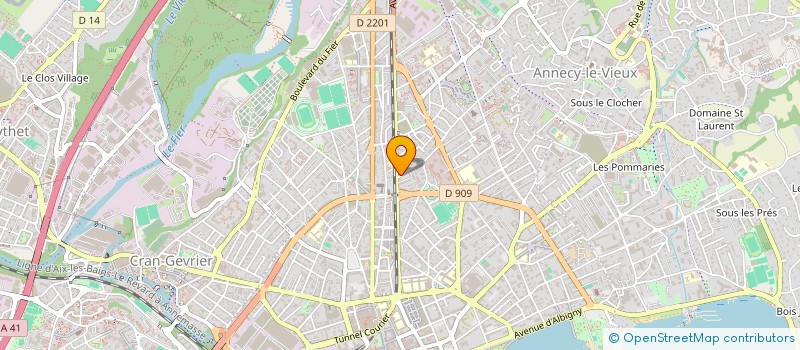 localisation de l'entreprise MADAME PRUNE DELARIS à ANNECY