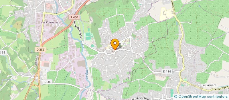 localisation de l'entreprise MADAME PRUNE GONTHIER  VOURLES