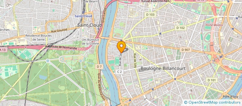 localisation de l'entreprise MADAME PRUNE PERONNET  BOULOGNE-BILLANCOURT