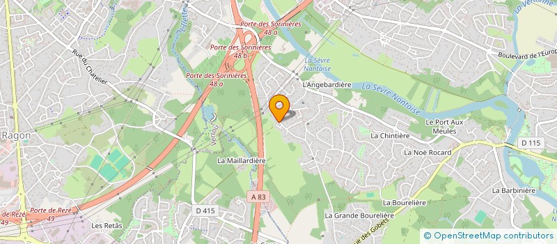 localisation de l'entreprise MADAME PRUNE RIOCHE  VERTOU