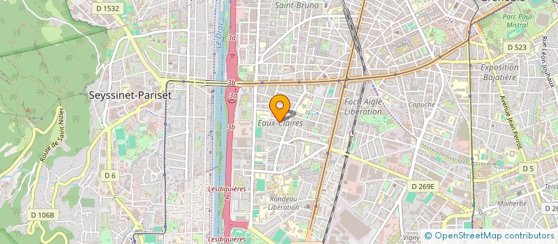 localisation de l'entreprise MADAME PRUNELLA SASSO à GRENOBLE