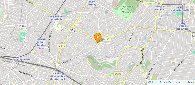 localisation de l'entreprise MADAME PRUNELLE BASSE à LE RAINCY