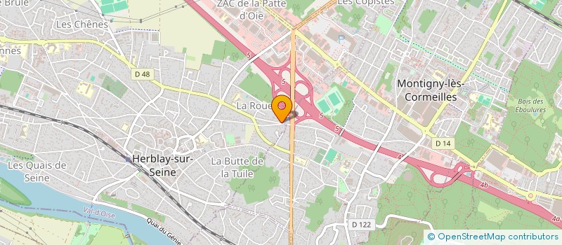 localisation de l'entreprise MADAME PRUNIER JUGIAUD  HERBLAY-SUR-SEINE