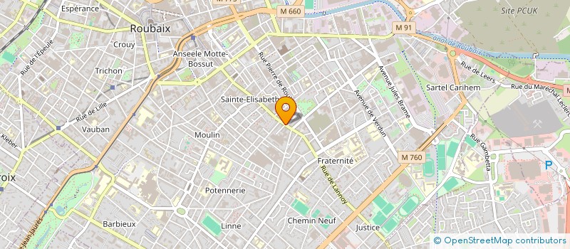 localisation de l'entreprise MADAME PRUSCA ALFREDO  ROUBAIX