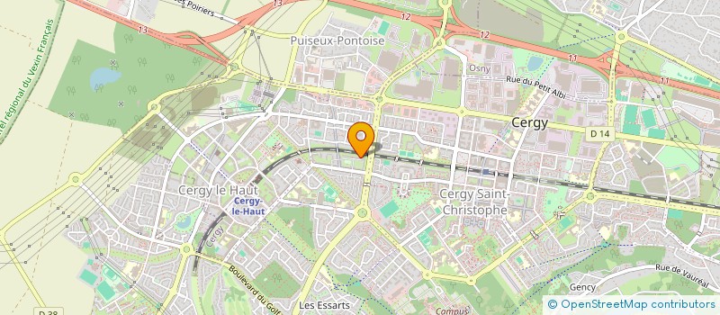 localisation de l'entreprise MADAME PULCHERIE BALENDA  CERGY