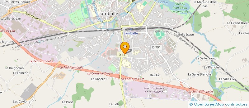 localisation de l'entreprise MADAME PULCHERIE VODOUNOU  LAMBALLE-ARMOR