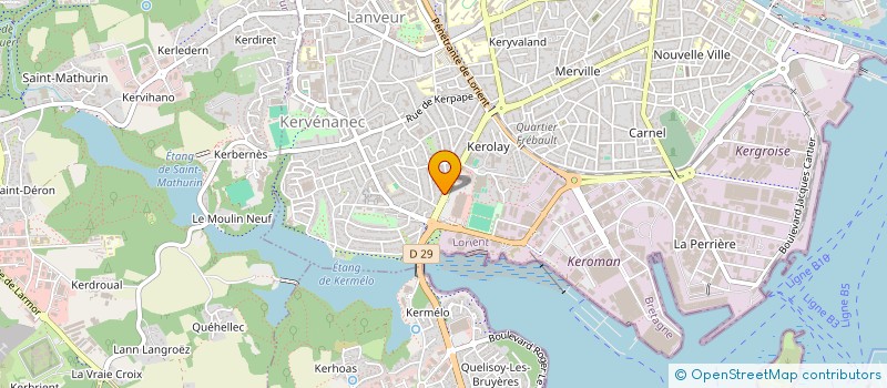 localisation de l'entreprise MADAME PUNAREAY HOUR  LORIENT