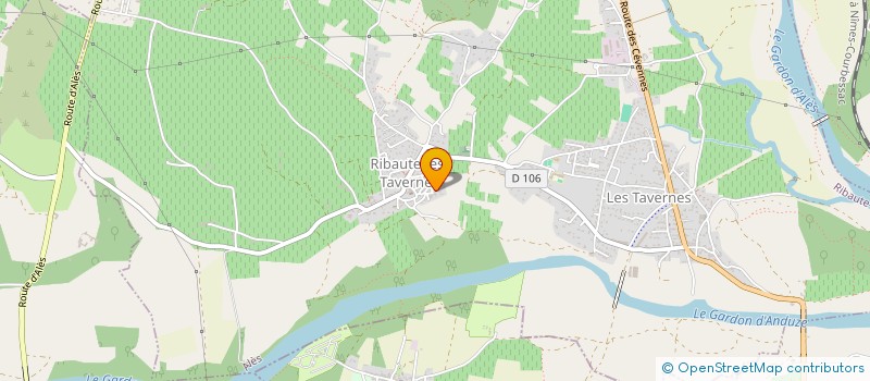 localisation de l'entreprise MADAME PURIFICATION BRUNET  RIBAUTE-LES-TAVERNES