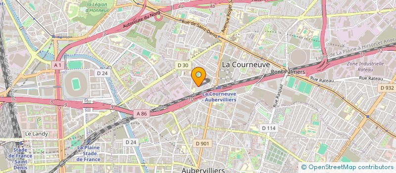 localisation de l'entreprise MADAME PUSPITA NANDI à LA COURNEUVE