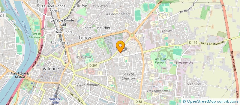 localisation de l'entreprise MADAME QIAOPING YE à VALENCE