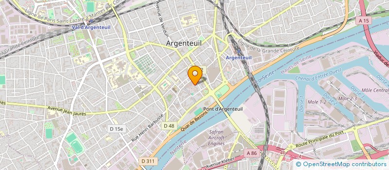 localisation de l'entreprise MADAME QING DENG  ARGENTEUIL