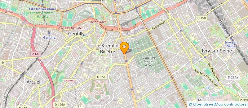 localisation de l'entreprise MADAME QUENCY FOUCAULT GALLOIS-MONTBRUN  LE KREMLIN-BICETRE