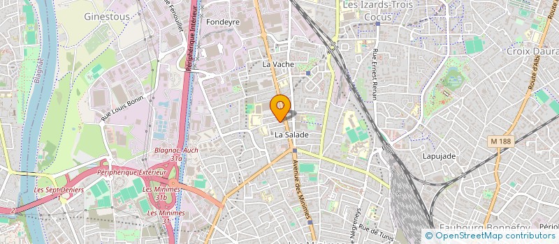 localisation de l'entreprise MADAME QUENTIN HELIES à TOULOUSE