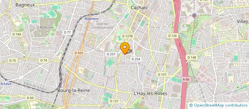 localisation de l'entreprise MADAME QUETELINE SAINRILUS  CACHAN