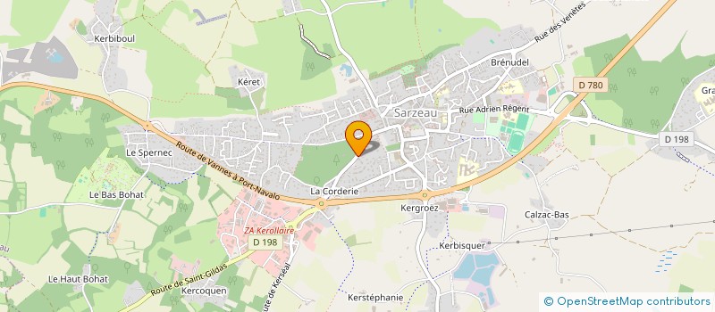 localisation de l'entreprise MADAME QUITERIE BERGERAS  SARZEAU