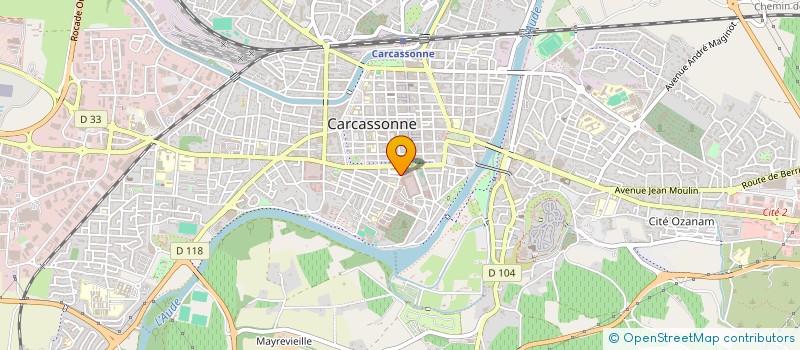localisation de l'entreprise MADAME QUITTERIE BONNEAUD  CARCASSONNE