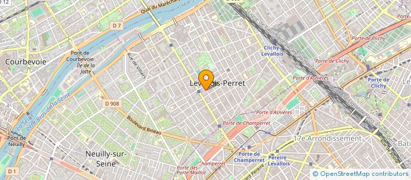 localisation de l'entreprise MADAME QUITTERIE DE MONTAIGNE DE PONCINS à LEVALLOIS-PERRET