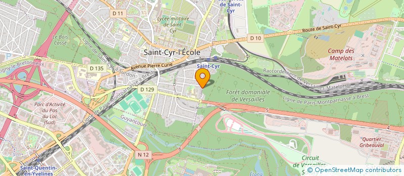 localisation de l'entreprise MADAME QUITTERIE DU MOULINET D'HARDEMARE à SAINT-CYR-L'ECOLE