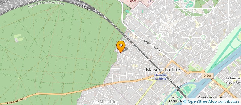 localisation de l'entreprise MADAME QUITTERIE FLAHAULT  MAISONS-LAFFITTE