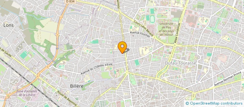 localisation de l'entreprise MADAME QUITTERIE GALATOIRE à PAU