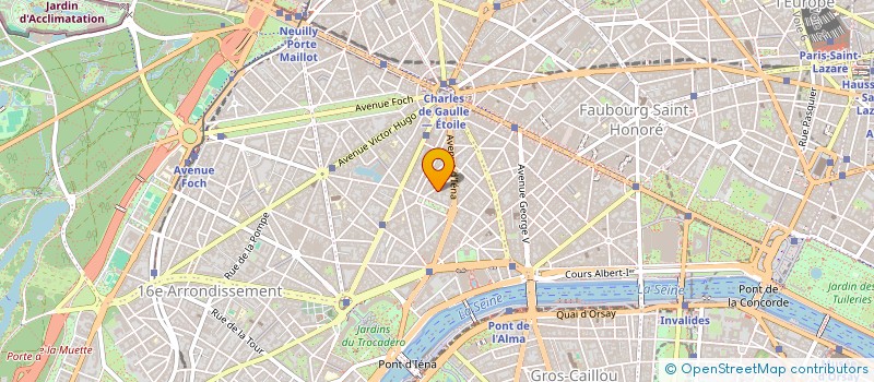 localisation de l'entreprise MADAME QUITTERIE LASSERRE-GERVAIS DE LAFOND  PARIS