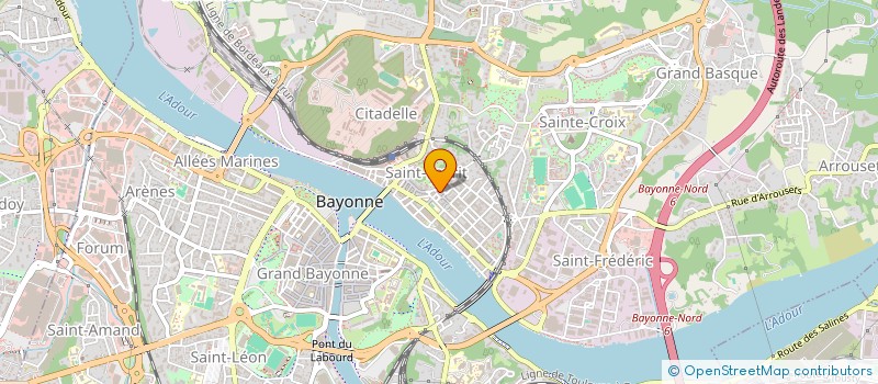 localisation de l'entreprise MADAME QUITTERIE VINSONNEAU  BAYONNE