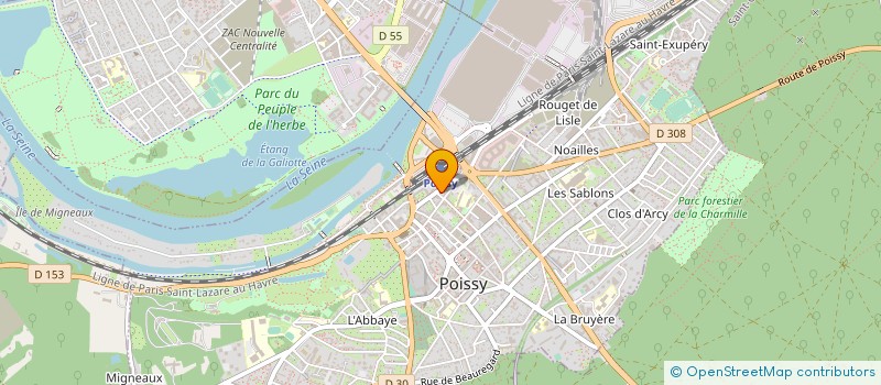 localisation de l'entreprise MADAME R ADINE  POISSY