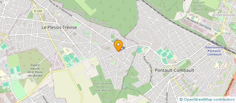 localisation de l'entreprise MADAME R LEDENT  LE PLESSIS-TREVISE