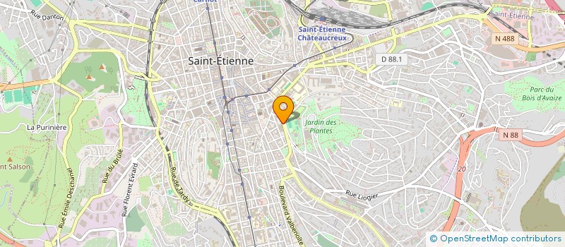 localisation de l'entreprise MADAME R RIBEYROLLES à SAINT-ETIENNE