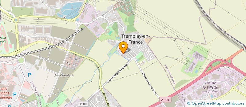 localisation de l'entreprise MADAME RABAA ATIG à TREMBLAY-EN-FRANCE