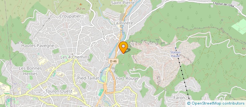 localisation de l'entreprise MADAME RABAA BEN ABDALLAH  TOULON