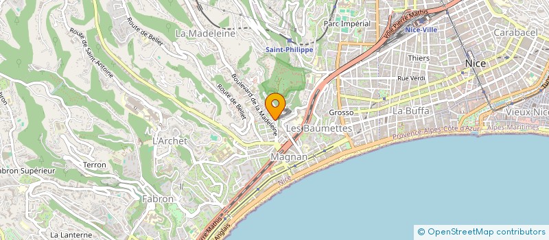 localisation de l'entreprise MADAME RABAA BERRIRI  NICE