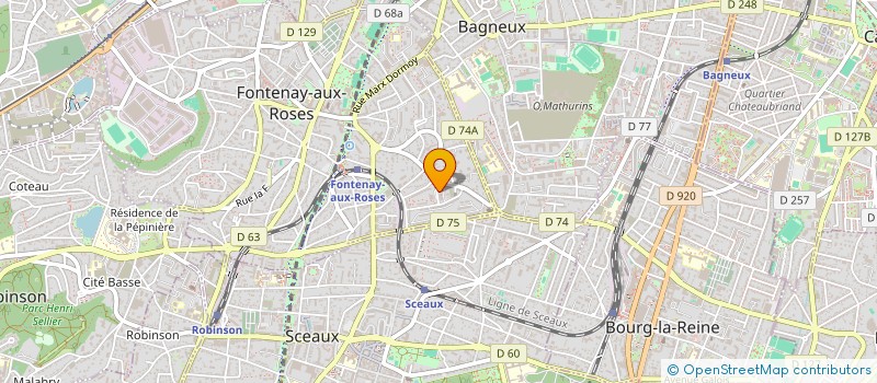 localisation de l'entreprise MADAME RABAA SAHLI à FONTENAY-AUX-ROSES