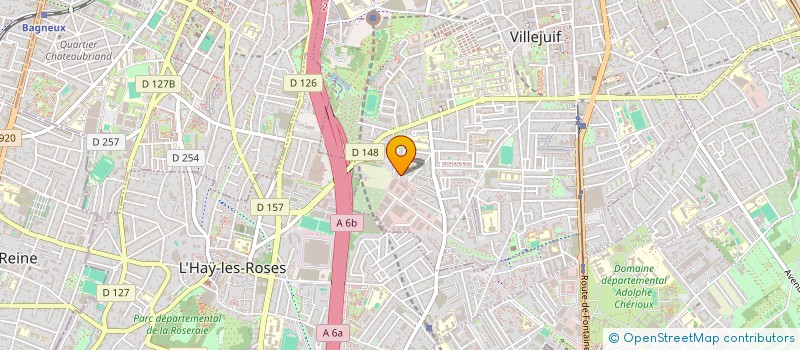 localisation de l'entreprise MADAME RABAH BELLIL  VILLEJUIF