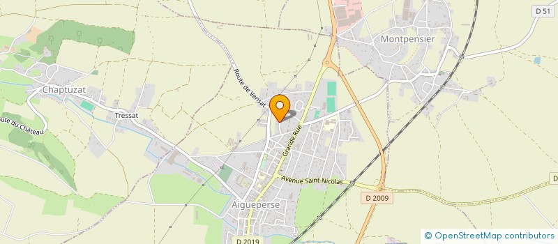 localisation de l'entreprise MADAME RABAH HARIZI  AIGUEPERSE