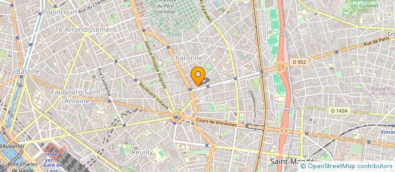 localisation de l'entreprise MADAME RABAH NAIT à PARIS