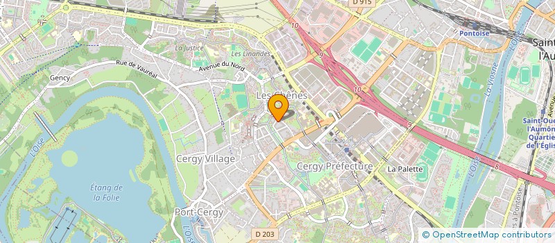 localisation de l'entreprise MADAME RABEB NAWELI  CERGY